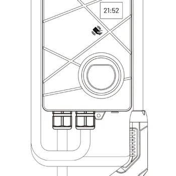 עמדת טעינה לרכב חשמלי 6 מטר כבל מובנה הספק 22kw - תמונה 8