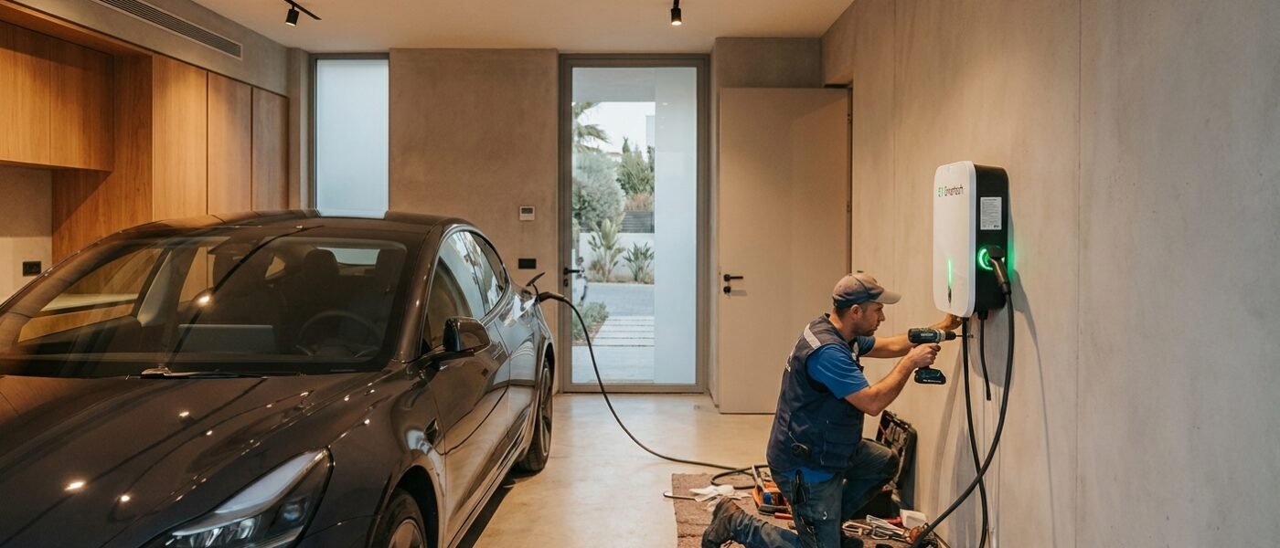 התקנת עמדת טעינה לרכב חשמלי — המדריך המלא 2026