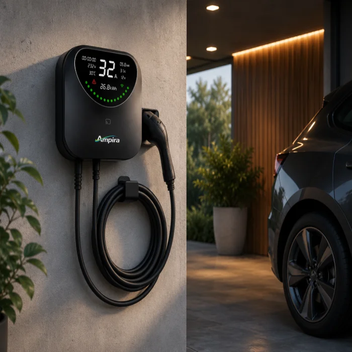 עמדת טעינה ביתית לרכב חשמלי 22kw